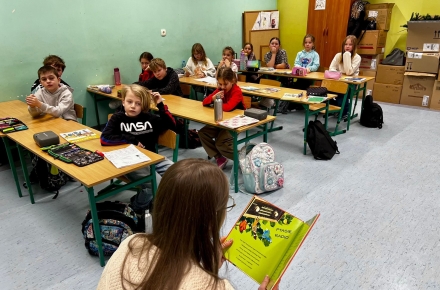 Dziś mieliśmy przyjemność poprowadzić lekcję biblioteczną w klasie 3a