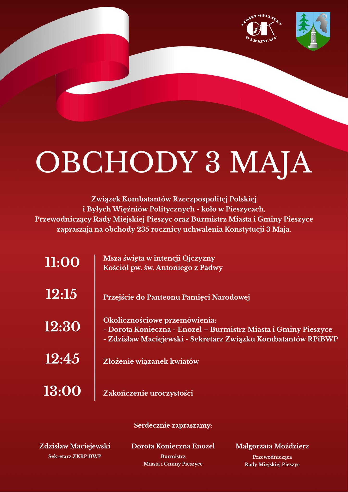 Świętujmy razem 3 Maja w Pieszycach