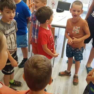 Drugiego dnia wakacyjnych zajęć tworzyliśmy własne gry