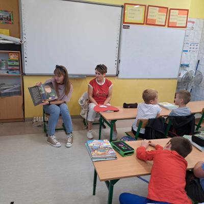 4 października razem z uczniami z klasy 2d..