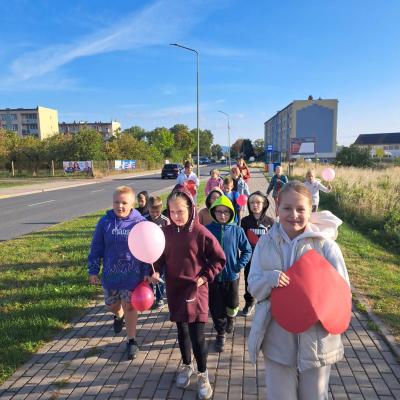 4 października razem z uczniami z klasy 2d..