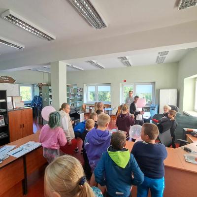 4 października razem z uczniami z klasy 2d..