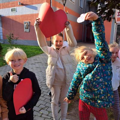 4 października razem z uczniami z klasy 2d..